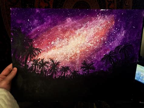 A Few Of You Asked To See My Galaxy Paintings So Heres The First One I