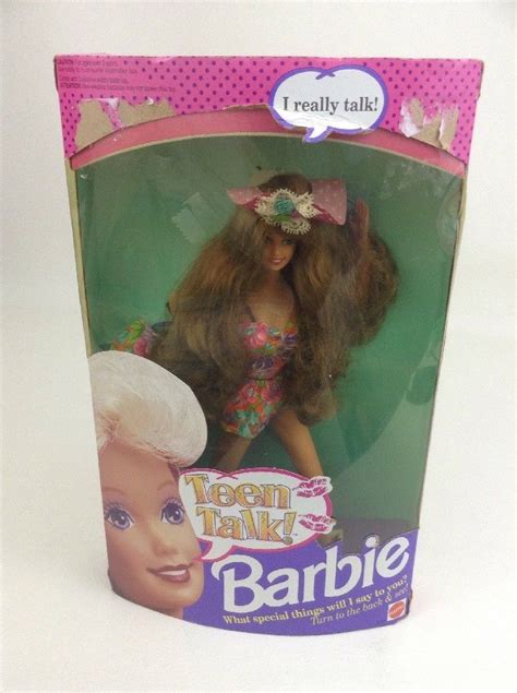 Teen Talk Brunette Pink Barbie Doll Mattel Talking Vintage 1991 Sealed 90s Toy Other