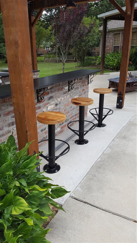 Outdoor Barstools Outdoor Bar Bolt Down Bar Stools Commercial Grade