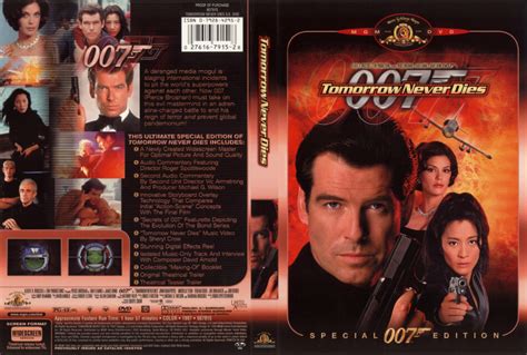 Tomorrow Never Dies 1997 Se R1 Movie Dvd Cd Label Dvd Cover