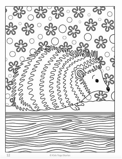 Coloring Animals Pages Calming Astonishing Stories Yoga