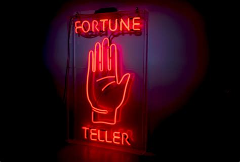 Fortune Teller Neon 73cm X 115cm Kemp London Bespoke Neon Signs