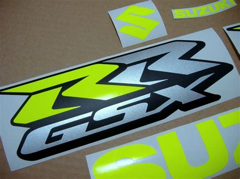 Suzuki Gsx Rr 1000 Neon Signal Yellowgreen Custom Decals Set Moto