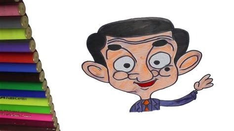 How To Draw Mr Bean Cartoon Step By Step Mr Bean Drawing Tutorials