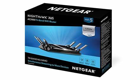 Nighthawk X6S R7900P - AC3000 Tri-Band WiFi Router | NETGEAR