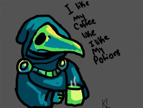 Colors Live Plague Knight Likes Coffee By Kyleart