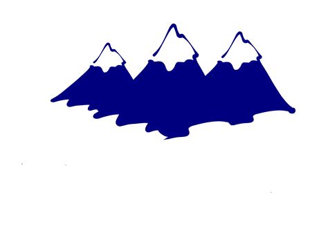 Three Mountain Peaks Clip Art Vector Clip Art Online Royalty