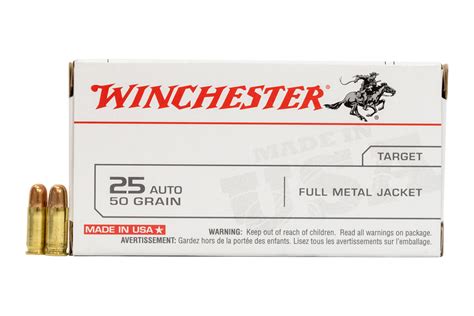 Winchester 25 Auto 50 Gr Fmj 50box Sportsmans Outdoor Superstore