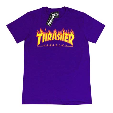 Camiseta Thrasher Flame Purple Hipnoise Streetwear