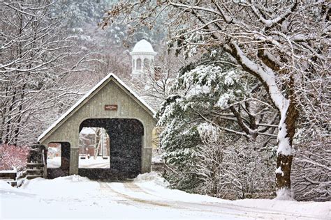 Middle Bridge Winter Photos Of Vermont