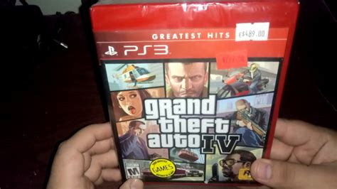 Unboxing Grand Theft Auto Iv Ps3 Youtube