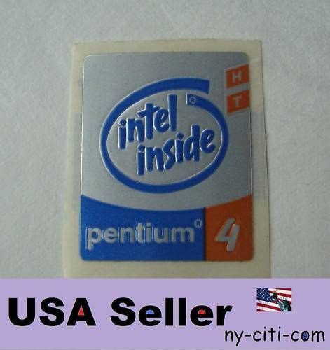 Intel Inside Pentium 4 Ht Sticker Badgelogolabel A22 On Popscreen
