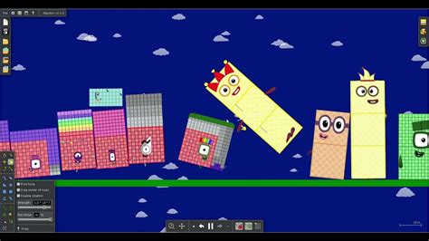Numberblocks 0 To 1000000 Battle 16 In Algodoo No Sound Youtube