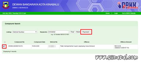 Kemudian klik butang semak & bayar saman untuk membuat semakan dan seterusnya membayar saman kenderaan anda. Cara Semak dan Bayar Saman DBKK Secara Online - Sii Nurul ...