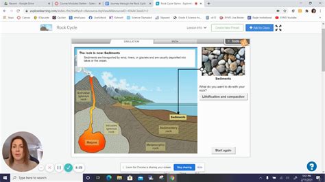 Journey Through The Rock Cycle Story Using Gizmos Youtube