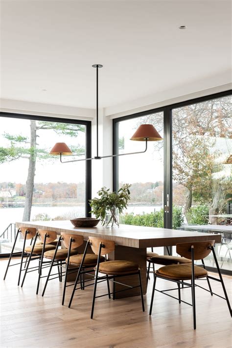 Cozy And Modern Dining And Great Room Studio Mcgee Modern Dining Room
