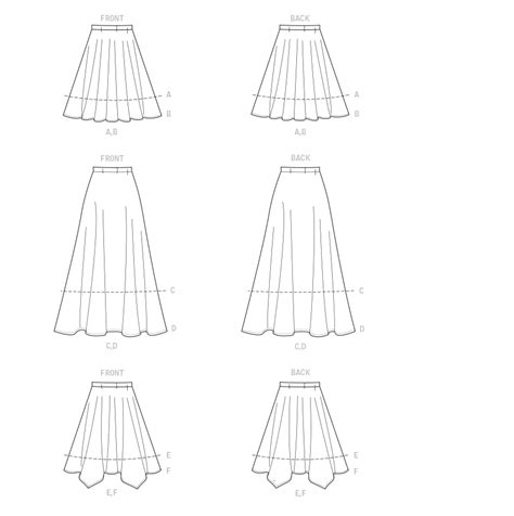 Mccalls Skirts M8061 The Foldline