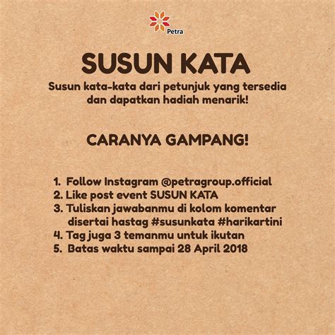 Caption Contoh Kata Kata Yang Menarik Untuk Memenangkan Giveaway - Kata Kata Yang Menarik Untuk