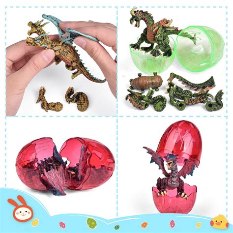 Easter Eggs With Dragon Toys 12 Pack Popfun