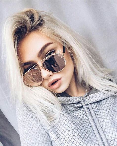 Accessories Beauty Blonde Clothes Eyebrows Sunglasses Mirrored