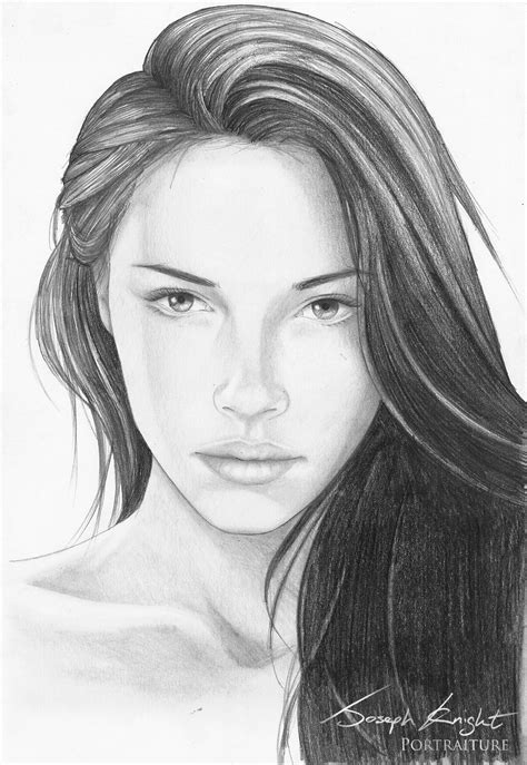 Realistic Girl Sketch At Explore Collection Of