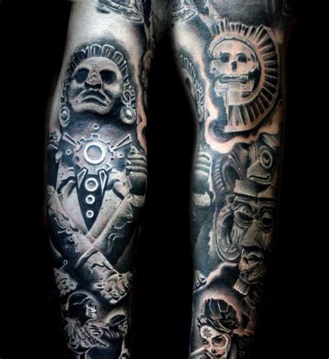 sleeve aztec sun god tattoo for men aztec tattoos aztec tattoo aztec tattoo designs
