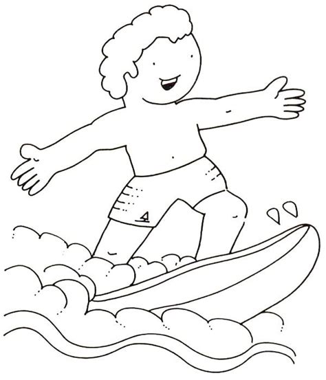 Colorir e Pintar Surfar é divertido aprenda a desenhar o surf pegando ondas