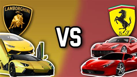 Lamborghini Vs Ferrari Car Brands Comparison