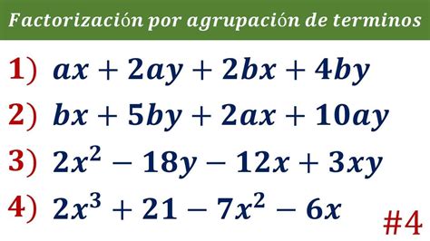 Como Factorizar Con El M Todo De Agrupaci N De T Rminos En Polinomios