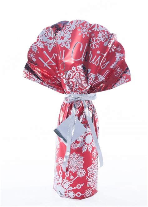 Thousands of expertly personalized unique gifts and ideas. Lux Wrap Happy Christmas Red Luxury Bottle Gift Wrapping ...