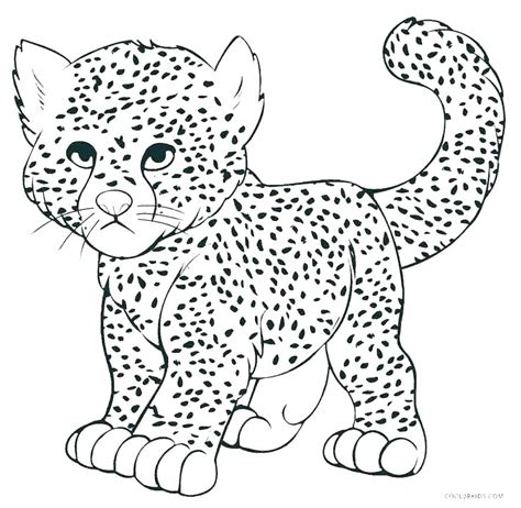 Cheetah Line Drawing At Explore Collection Of