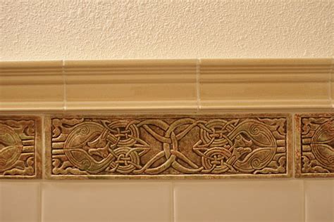 Decorative Handmade Ceramic Tile Decorative Relief Carved Ceramic