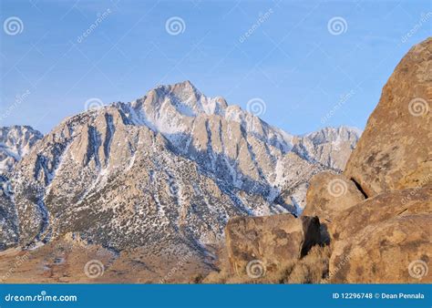 Lone Pine Peak Stock Photo Image Of Rugged Natural 12296748
