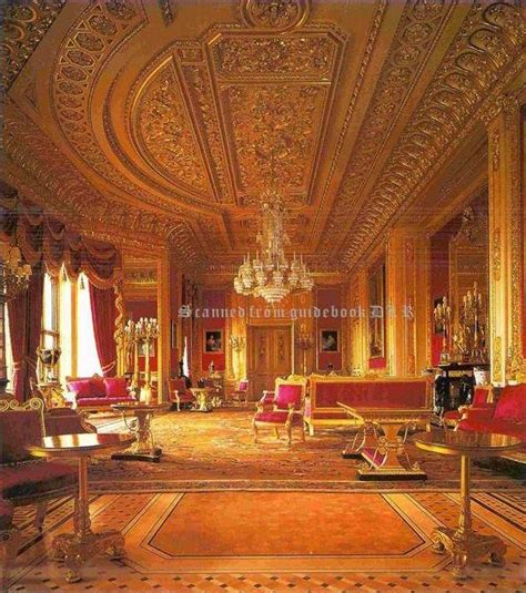 Crimson Drawing Room Windsor Castle Castles Castle Rooms Palace