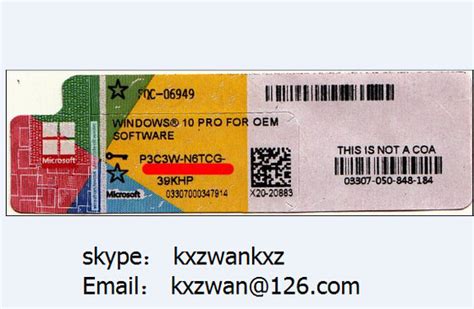 Win 81 Pro Key Oem Fpp Coa Sticker Windows 81 Professional 81 Coa