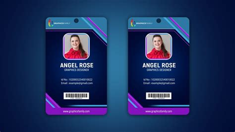 Create Professional Id Card Template Photoshop Tutorial Id Card