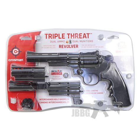 Crosman Triple Threat Revolver Set Just Air Guns