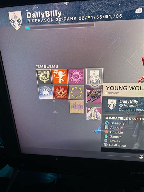 Are Any Of These D2 Emblems Rare Just Got Back In To Destiny Since Red