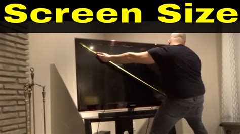 How To Measure A Tv Screen Size Easy Tutorial Youtube