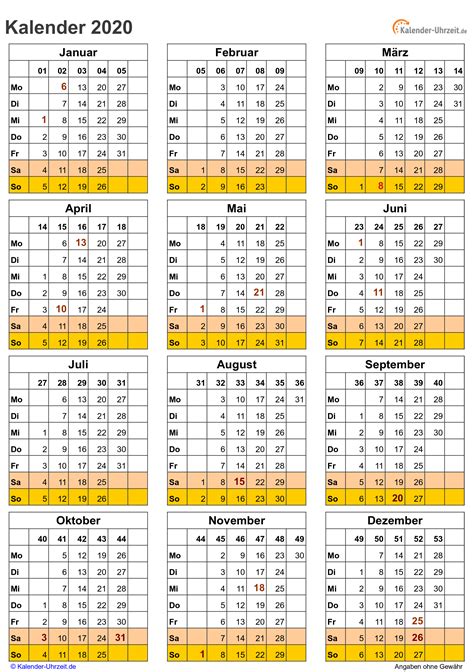 Kalender 2021 zum ausdrucken kostenlos ein 3monatskalender 2019 enthält zum beispiel die wochentage für 2019. KALENDER 2020 ZUM AUSDRUCKEN - KOSTENLOS