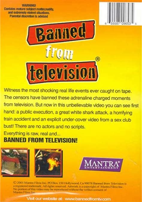 Banned From Television Dvd 2001 Dvd Empire