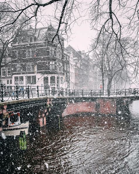 I Photographed Amsterdam Covered By Heavy Snow Amsterdam Vacation