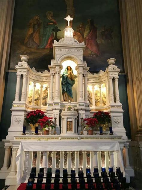 Altar In Catholic Church Blessed Mother Of God Catholic Altar