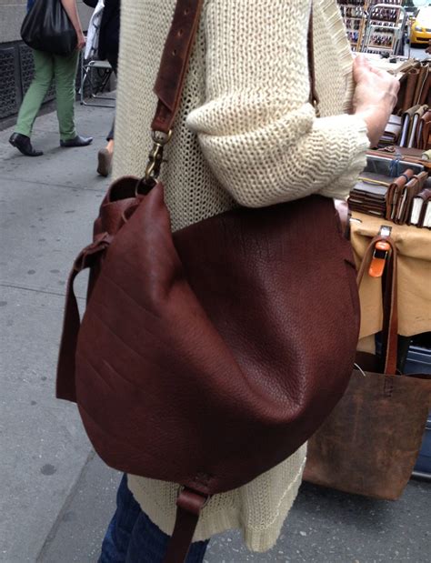 Leather Crossbody Bag Brown Leather Hobo Bag Soft Leather Slouchy