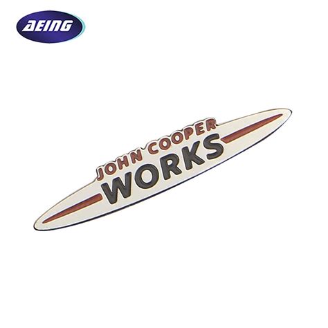 Aeing Car Styling Stainless Steel Jcw Emblem Sticker