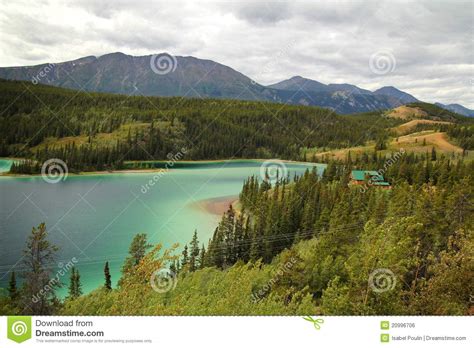 Emerald Lake Yukon Stock Photo Image Of Nature Color 20996706