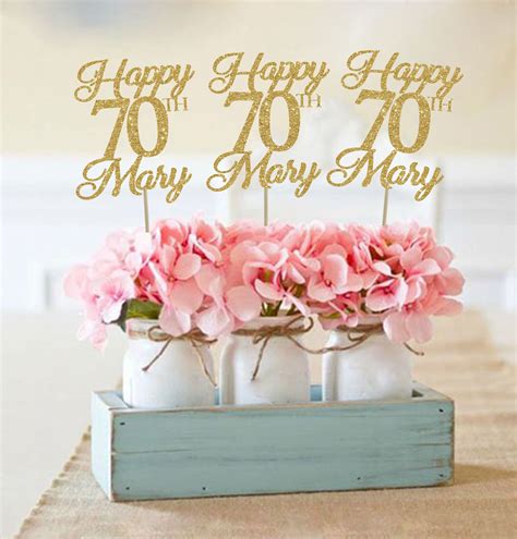 70th Birthday Centerpieces 70 Centerpieces 70th Birthday Party Etsy