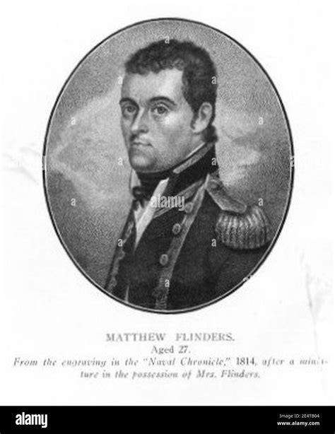 Matthew Flinders Aged 27 Stock Photo Alamy