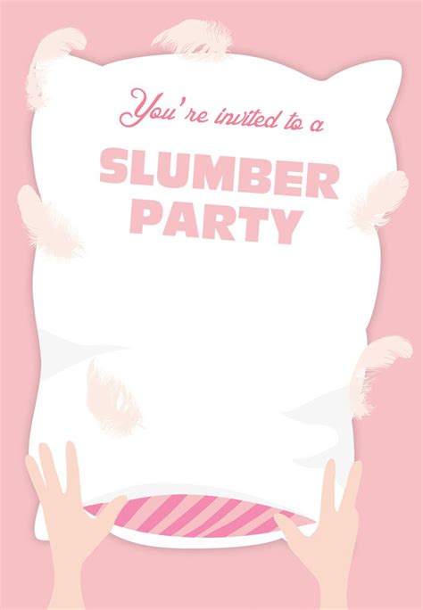 Free Printable Sleepover Invitation Slumber Party Invitations Sleepover Invitations Party