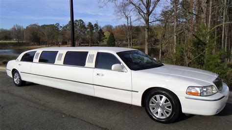 White Lincoln Limo Charlotte Five Star Limo Five Star Limousine